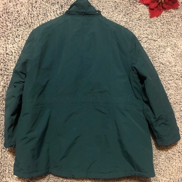- LANDS END Womens Squall Parka/Coat-Size 1 X Fleece-Lined Green - Picture 8 of 9
